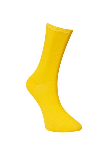 Pamuklu Sarı Çorap resmi