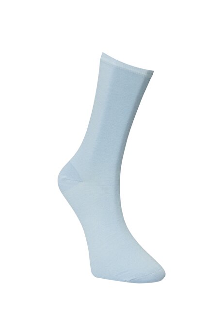 Pamuklu Açık Mavi Çorap resmi