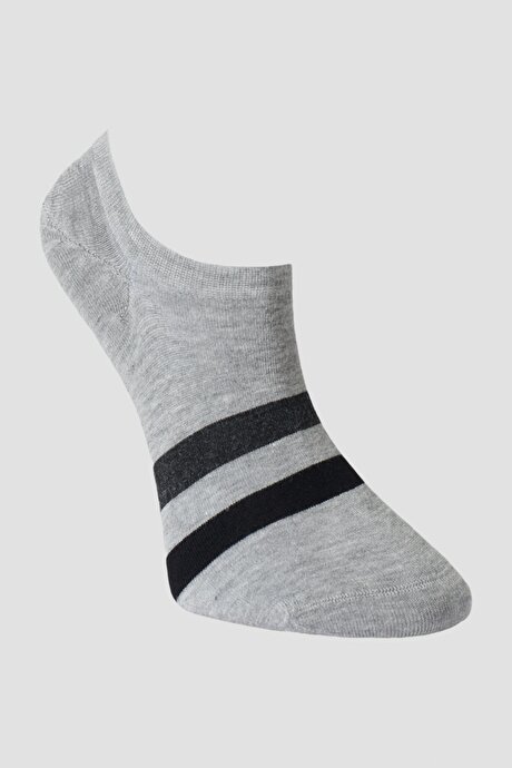 4'lü Desenli Siyah-Gri-Bordo Çorap resmi