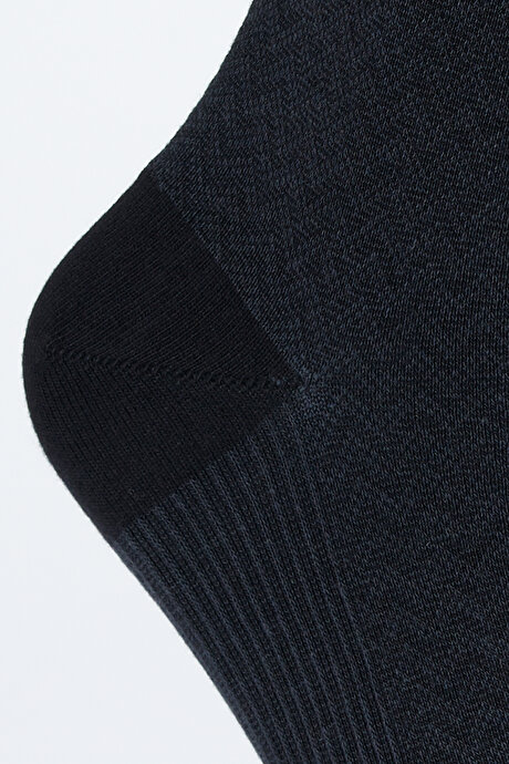 Tekli Bambulu Soket Antrasit-Siyah Çorap resmi