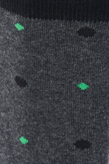 Desenli Soket Antrasit-Siyah Çorap resmi