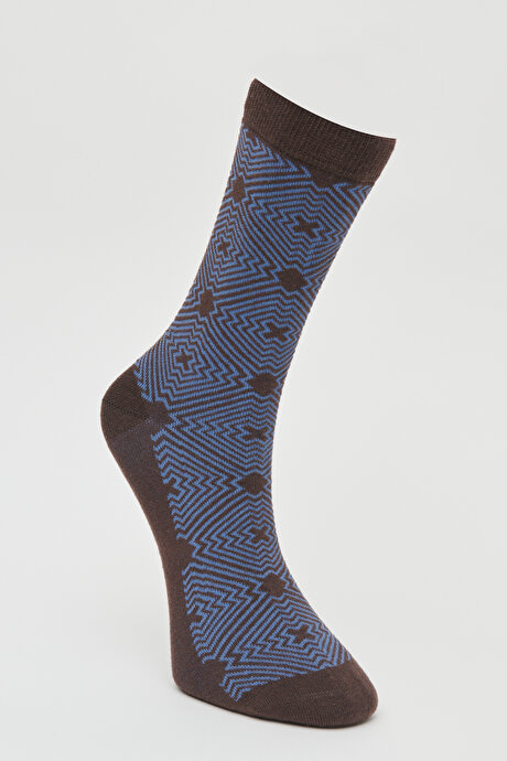 Desenli Soket Kin Çorap resmi