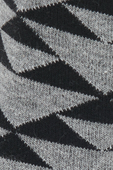 Desenli Soket Siyah-Gri Çorap resmi