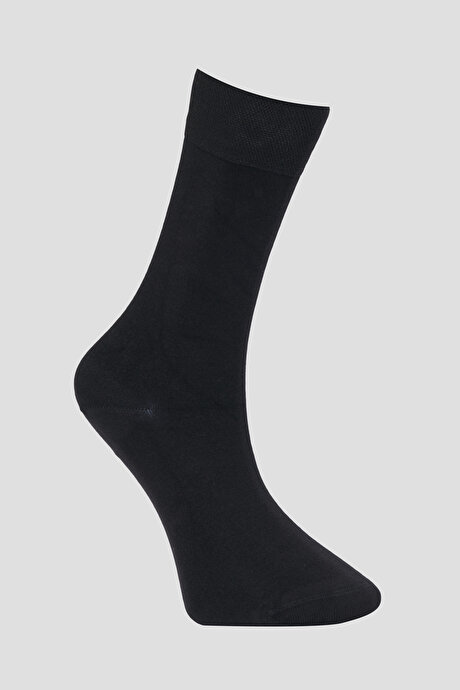 6'lı Bambu Soket Siyah-Lacivert-Gri Çorap resmi