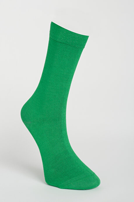 6'lı Bambu Soket Turuncu-Yeşil-Mavi Çorap resmi