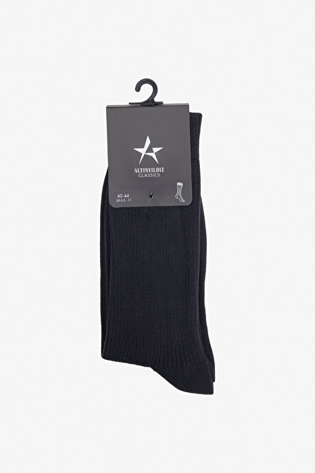 Tekli Fitilli Siyah Çorap resmi