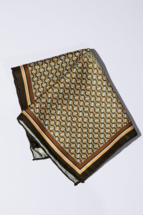 Desenli KAHVE HARDAL Mendil resmi