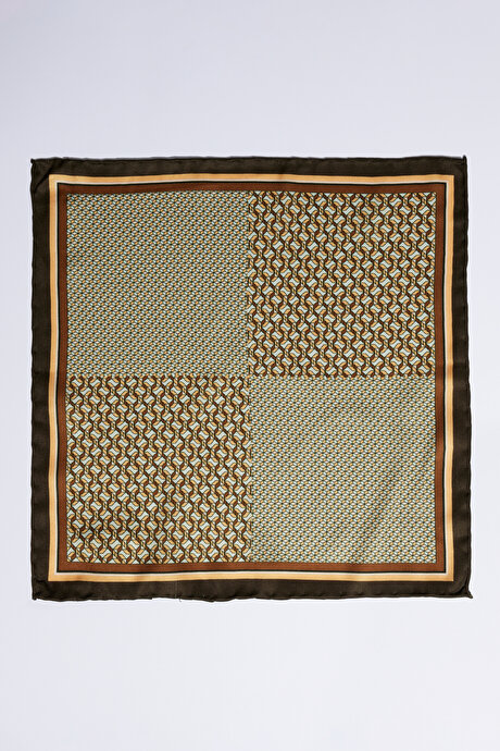 Desenli KAHVE HARDAL Mendil resmi