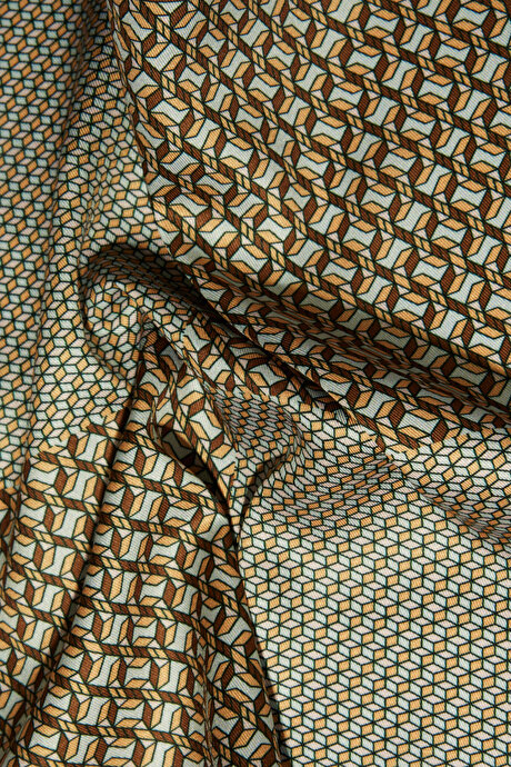 Desenli KAHVE HARDAL Mendil resmi