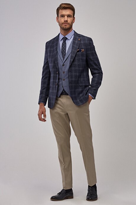 Lacivert Ceket Kombinli Takım Elbise resmi