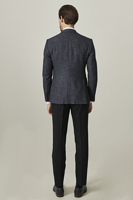 Lacivert-Gri Ceket Kombinli Takım Elbise resmi