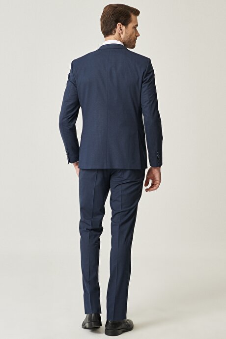 Lacivert Yelekli Takım Elbise resmi