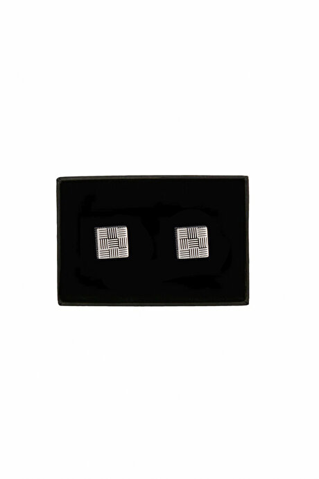 Metal Gri Kol Düğmesi resmi