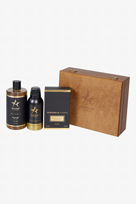 EDP Dynamıc Parfüm (100 ML)-Deodorant (150 ML)-Duş Jeli (400 ML) Siyah PARFÜM SET resmi