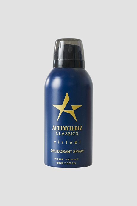 EDP Virtuel Parfüm (100 ML)-Deodorant (150 ML) -Duş Jeli (400 ML) Aksesuar Lacivert Set resmi