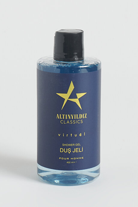 EDP Virtuel Parfüm (100 ML)-Deodorant (150 ML) -Duş Jeli (400 ML) Aksesuar Lacivert Set resmi