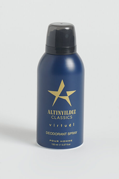 EDP Virtuel Parfüm (100 ML)-Deodorant (150 ML) -Duş Jeli (400 ML) Aksesuar Lacivert Set resmi