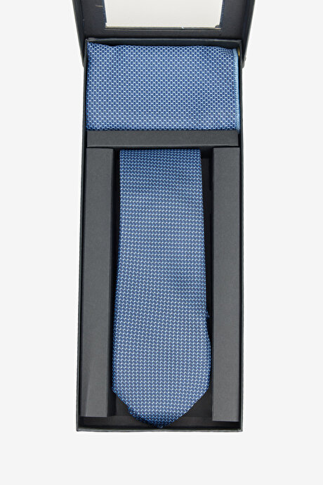 Kravat-Mendil Yeşil-Lacivert Set resmi