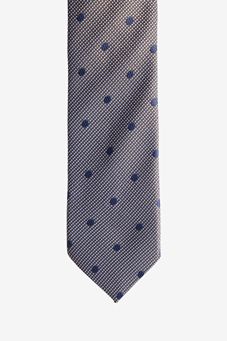 Kravat-Mendil Lacivert-Gri Set resmi