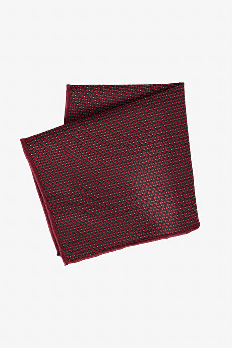 Standart Fit Desenli Bordo-Siyah Set resmi