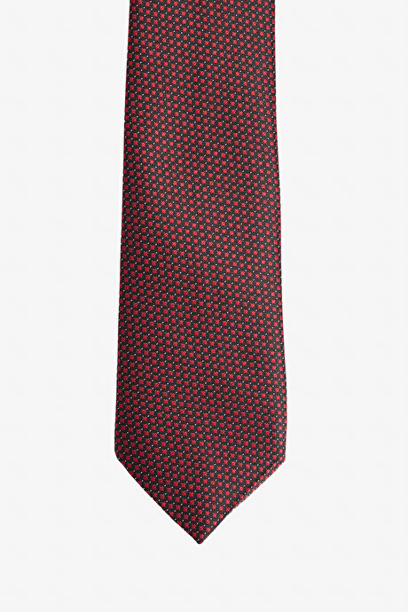 Standart Fit Desenli Bordo-Siyah Set resmi