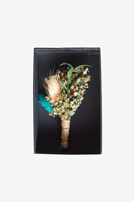 Desenli Bej Yaka Çiçeği resmi