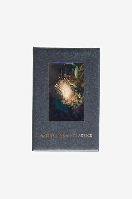 Desenli Bej Yaka Çiçeği resmi