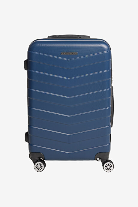 Orta Boy Lacivert Valiz resmi