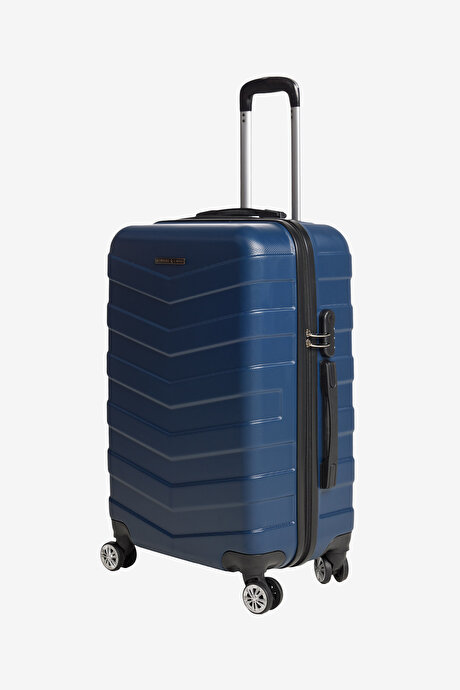 Orta Boy Lacivert Valiz resmi