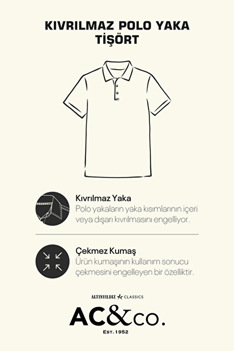 Pamuklu Comfort Fit Rahat Kesim Polo Yaka Cepli Vizon Tişört resmi