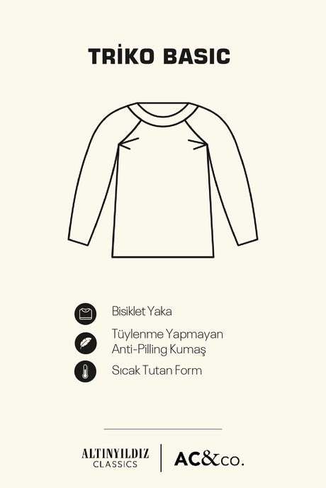 Anti-Pilling Tüylenme Yapmayan Standart Fit Normal Kesim Bisiklet Yaka Triko Antrasit-Melanj Kazak resmi