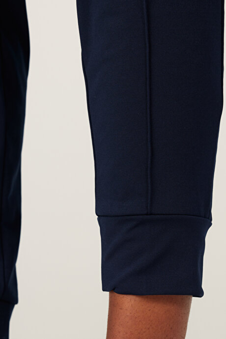 Standart Fit Normal Kesim Cepli Rahat Lacivert Eşofman Altı resmi