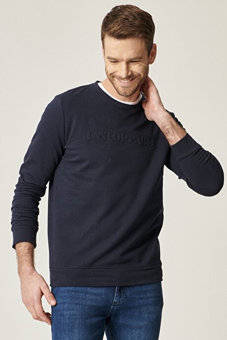 Lacivert Sweatshirt resmi
