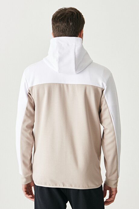 Bej-Beyaz Sweatshirt resmi