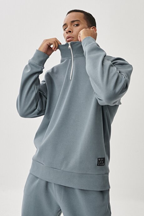 Taş Yeşili Sweatshirt resmi