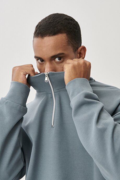 Taş Yeşili Sweatshirt resmi