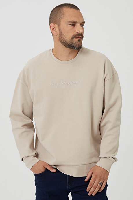 Bej Sweatshirt resmi