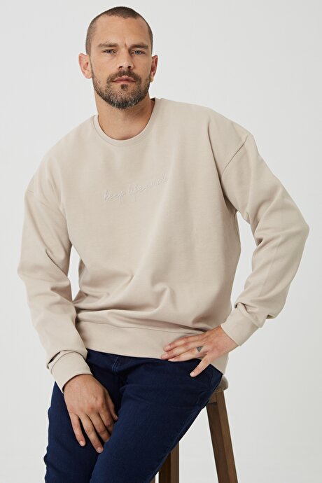 Bej Sweatshirt resmi