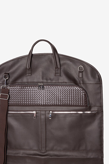 Klasik Kahverengi Takım Elbise Çantası resmi