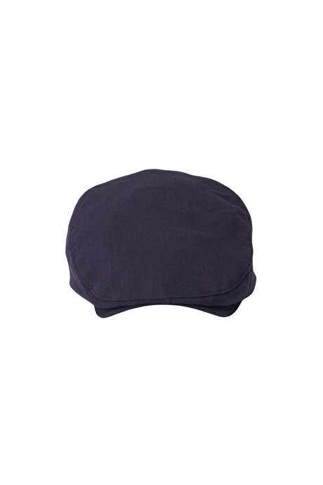 %100 Pamuk Lastikli Lacivert Şapka resmi