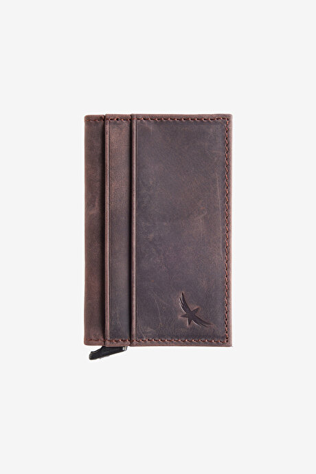 %100 Deri Kahverengi Kartlık4C1524200002KHV