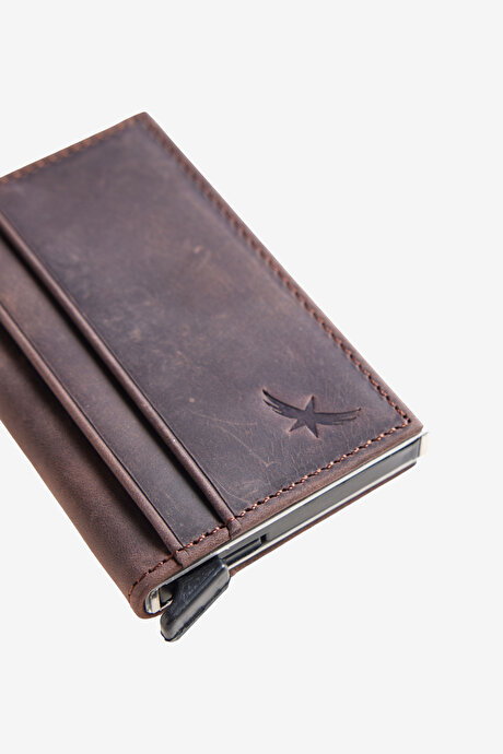 %100 Deri Kahverengi Kartlık4C1524200002KHV