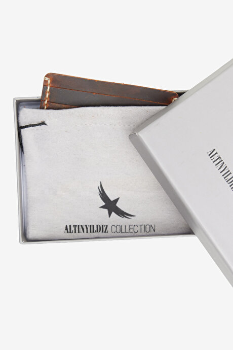 %100 Deri Kahverengi Kartlık resmi