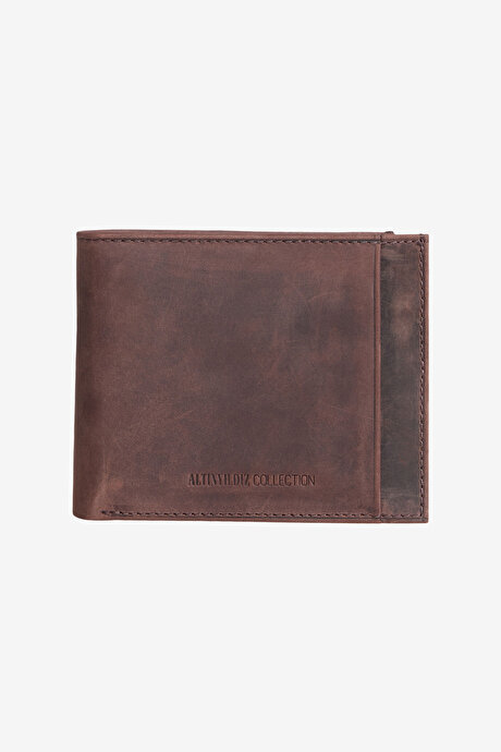 %100 Hakiki Deri Kahverengi Cüzdan4C1525100001KHV