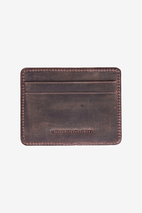 %100 Hakiki Deri Kahverengi Cüzdan4C1525100001KHV