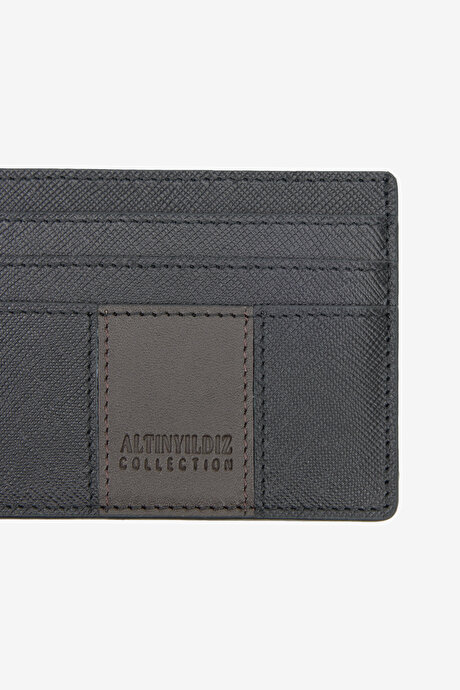 %100 Deri Kahverengi Cüzdan resmi