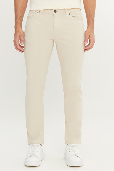 360 Derece Her Yöne Esneyen Slim Fit Dar Kesim Pamuklu Esnek 5 Cep Taş Pantolon resmi