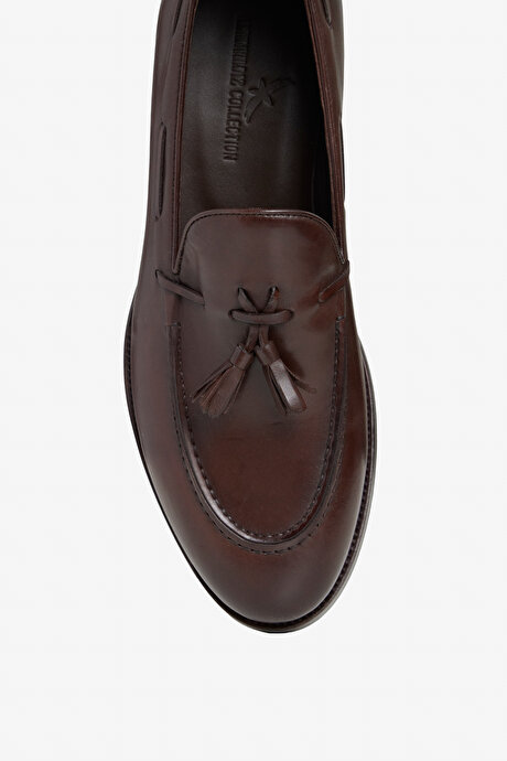 %100 Deri Kahverengi Ayakkabı resmi