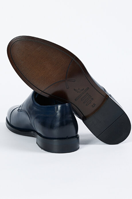 %100 Deri Lacivert Ayakkabı resmi