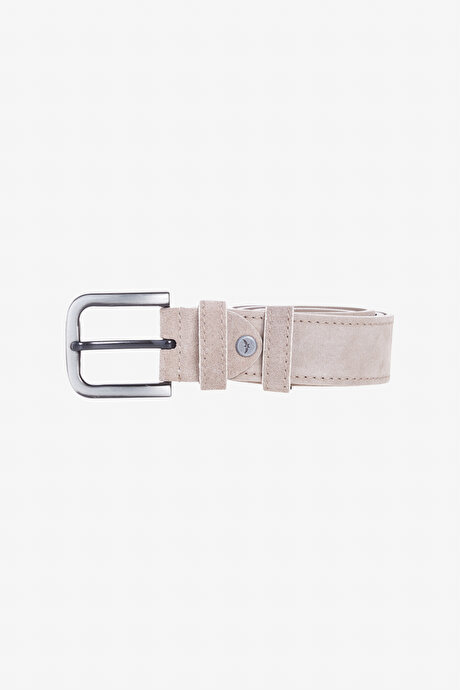 %100 Deri Casual Vizon Kemer resmi